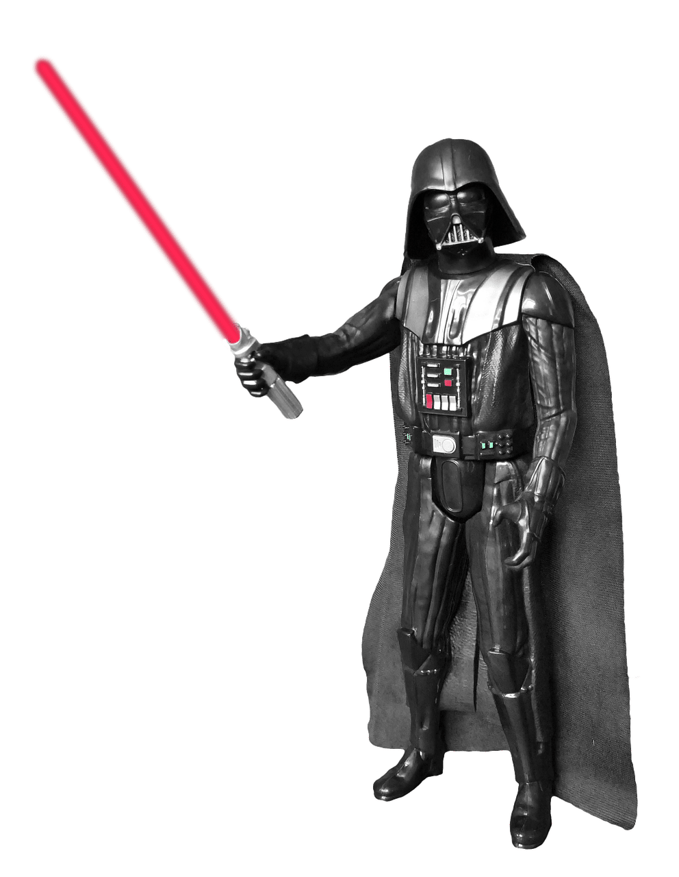 Darth Vader droht mit Lichtschwert