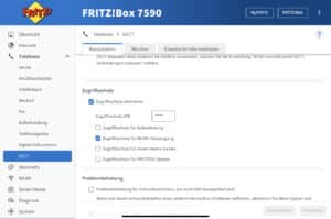 DECT-Menü der Fritz!Box